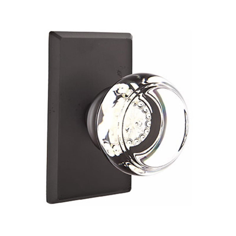 Emtek Glass Georgetown Knob Concealed Screws with
