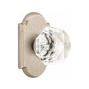 Emtek Glass Diamond Knob Concealed Screws with