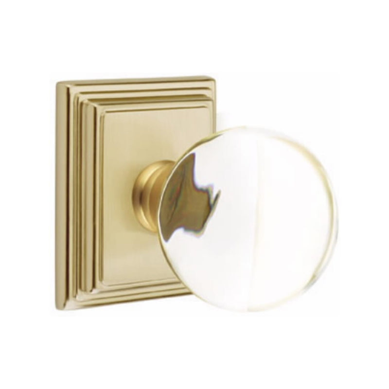 Emtek Bristol Knob Concealed Screws With Wilshire Rosette