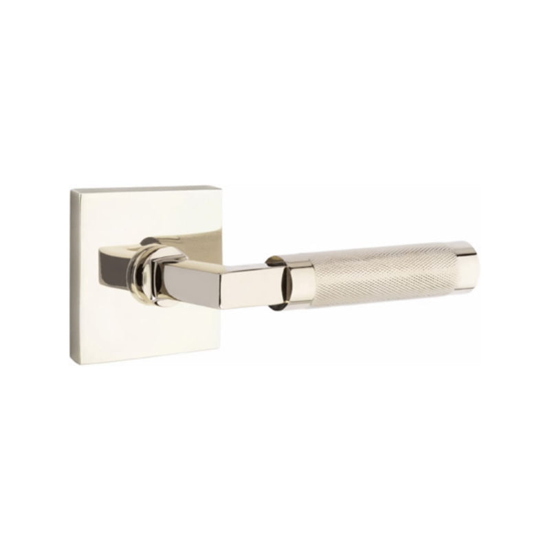 Emtek Select L-Square Knurled Lever with Square Rosette