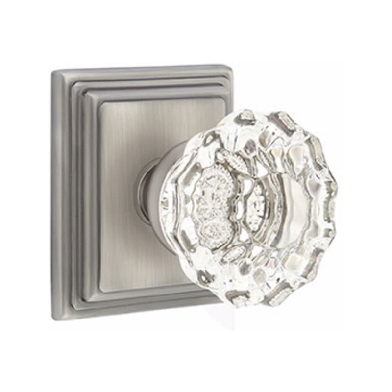 Emtek Astoria Knob Concealed Screws With Wilshire Rosette