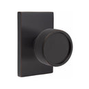 Emtek Select Conical Knurled Knob  Concealed Screws with Modern Rectangular Rosette