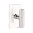Emtek Ace Knurled Knob with Modern Rectangular Rosette