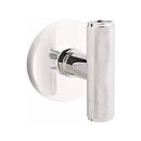 Emtek Ace Knurled Knob Concealed Fasteners with Disk Rosette