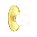 Emtek Bristol Knob Concealed Screws With Oval Rosette
