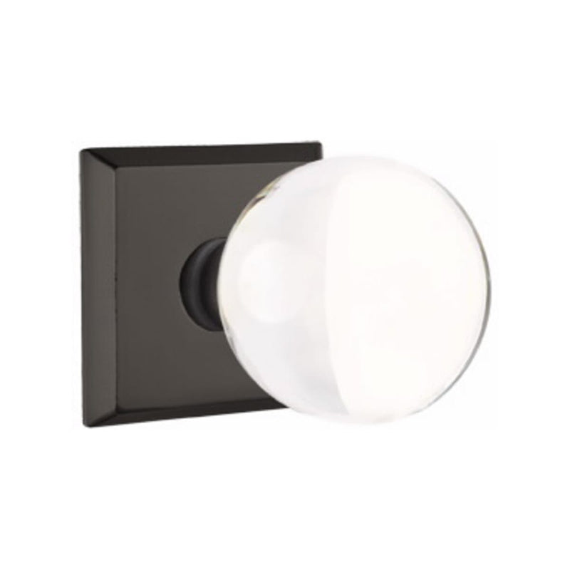 Emtek Glass Bristol Knob Concealed Screws with