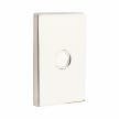 Emtek 2463 Doorbell Button with Modern Rectangular Rosette