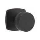 Emtek Select Conical Straight Knurled Knob with Urban Modern Rosette