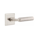 Emtek Select R-BAR Straight Knurled Lever with Quincy Rosette