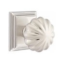 Emtek Melon Knob With Wilshire Rosette