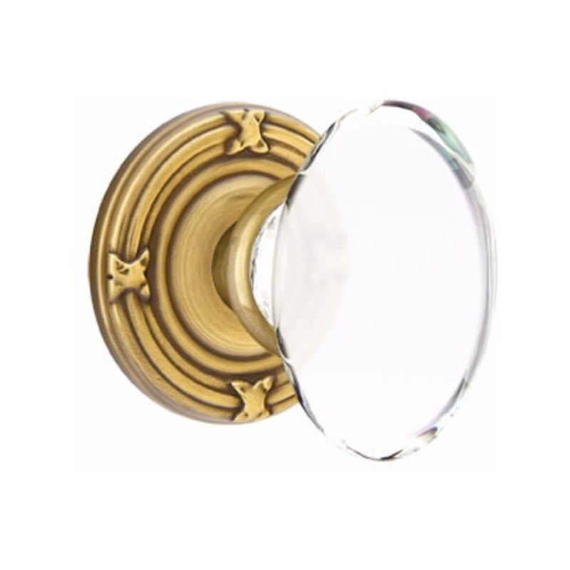 Emtek Hampton Concealed Screws Knob With Ribbon & Reed Rosette