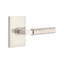 Emtek Select L-Square Hammered Lever Concealed Screws with Modern Rectangular Rosette