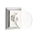Emtek Bristol Knob Concealed Screws With Wilshire Rosette