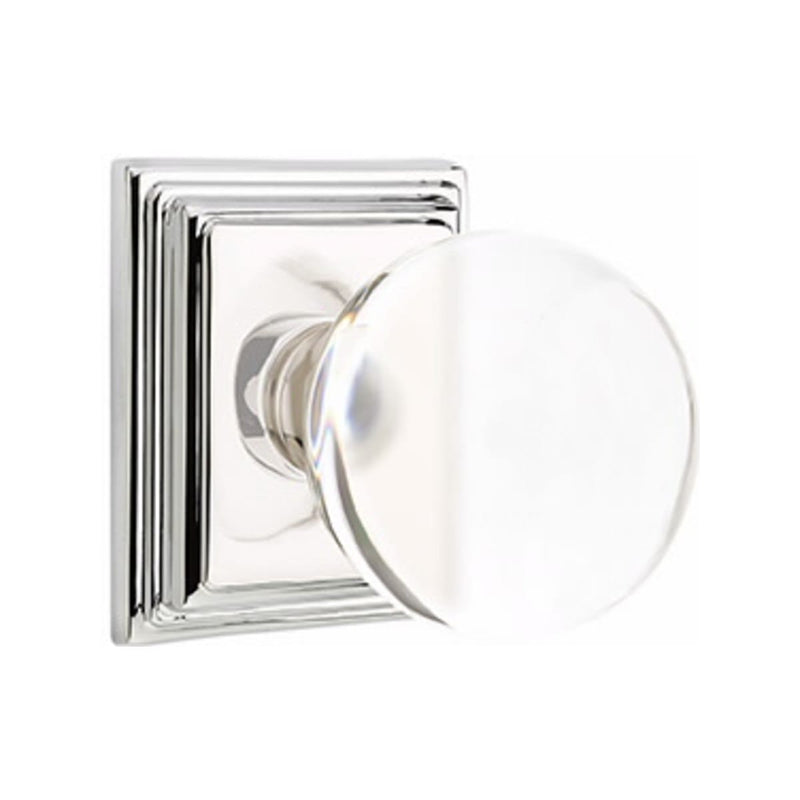 Emtek Bristol Knob Concealed Screws With Wilshire Rosette