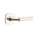 Emtek Select R-BAR Faceted Lever Concealed Screws with Urban Modern Rosette
