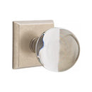 Emtek Glass Bristol Knob Concealed Screws with