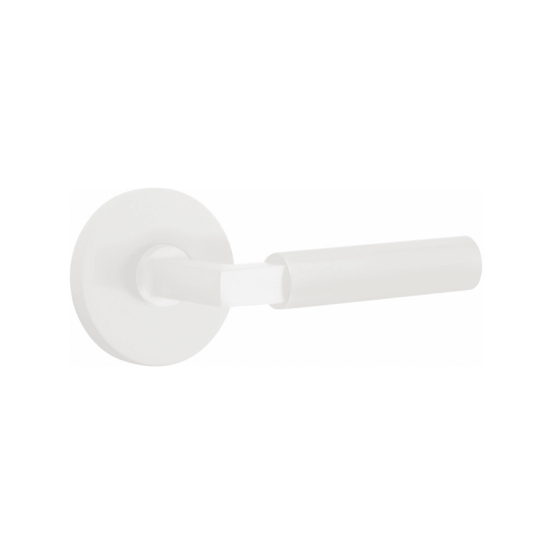 Emtek Select L-Square Smooth Lever Concealed Screws with Disk Rosette