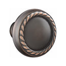 Emtek Marietta Brass Tubular Entry set with Rope Knob