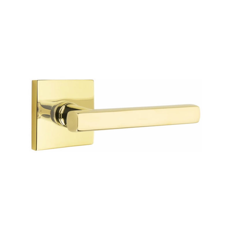 EMTEK Freestone Lever Concealed Screws with Square Rosette