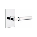 Emtek Hercules Lever with Modern Rectangular Rosette Concealed Screws