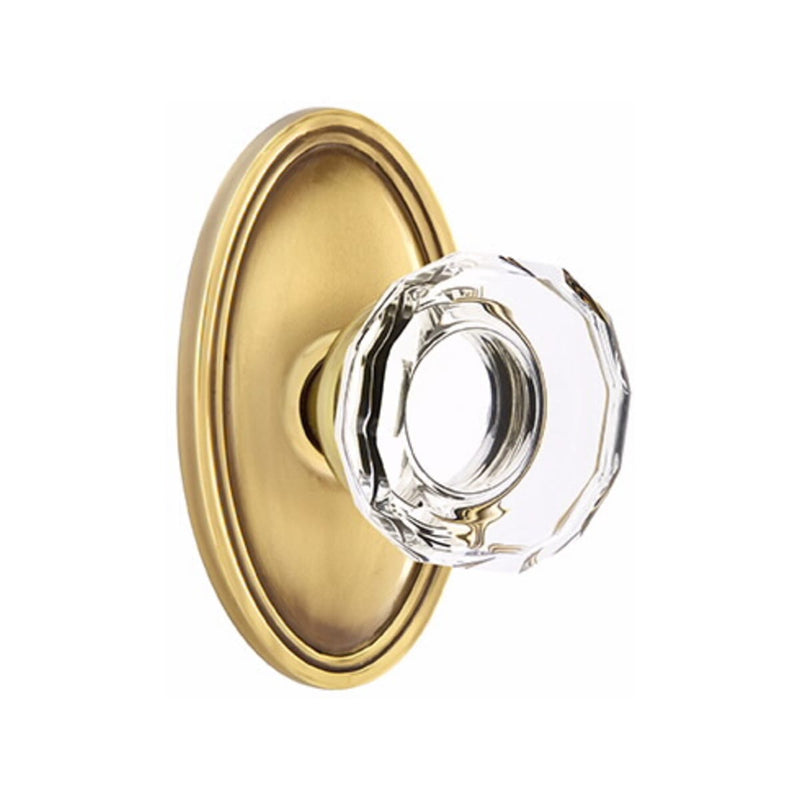 Emtek Lowell Knob Concealed Screws With Oval Rosette