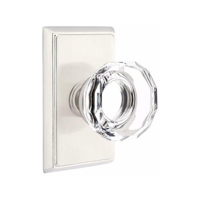 Emtek Lowell Knob Concealed Screws With Rectangular Rosette