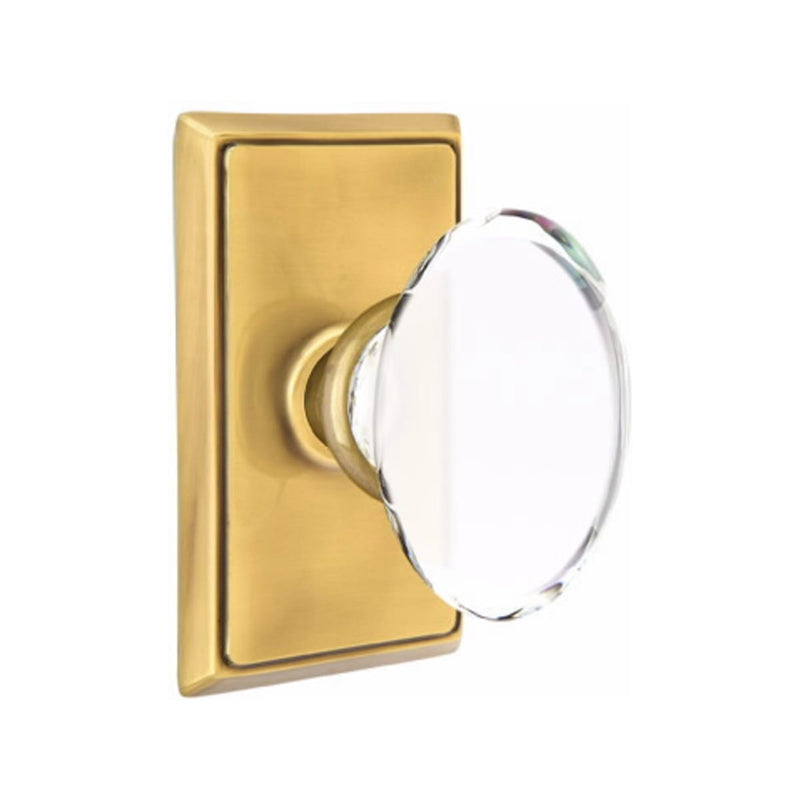 Emtek Hampton Knob With Rectangular Rosette