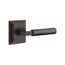Emtek Select L-Square Smooth Lever Concealed Screws with Wilshire Rosette