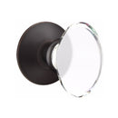 Emtek Hampton Knob Concealed Screws with Modern Rosette