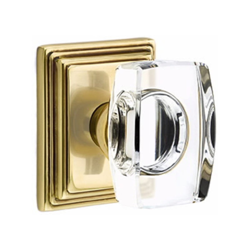 Emtek Windsor Knob Concealed Screws With Wilshire Rosette