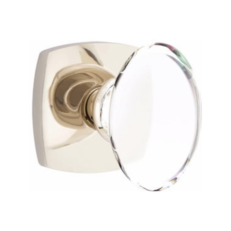 Emtek Hampton Knob Concealed Screws with Urban Modern Rosette