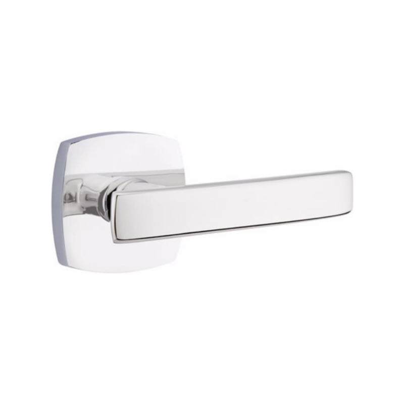 EMTEK Geneva Lever Concealed Screws with Urban Modern Rosette
