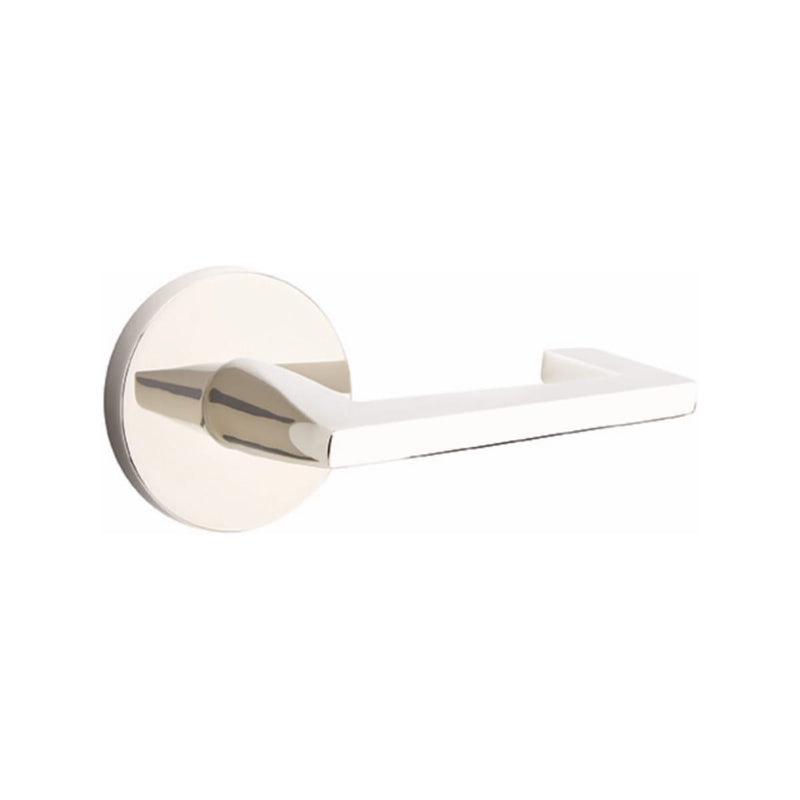 EMTEK Argos Lever Concealed Screws with Disk Rosette