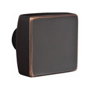 Emtek Hamden Brass Tubular Entry set with Square Knob