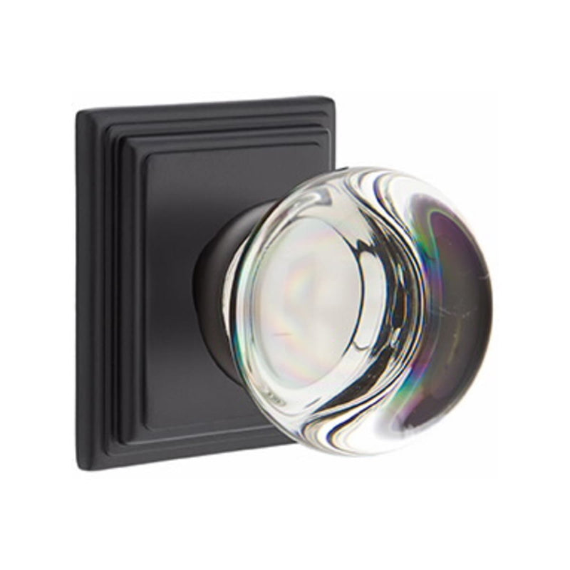 Emtek Providence Knob Concealed Screws With Wilshire Rosette