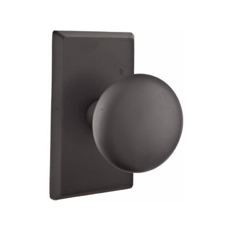 Emtek Sandcast Bronze Winchester Knob Concealed Screws with