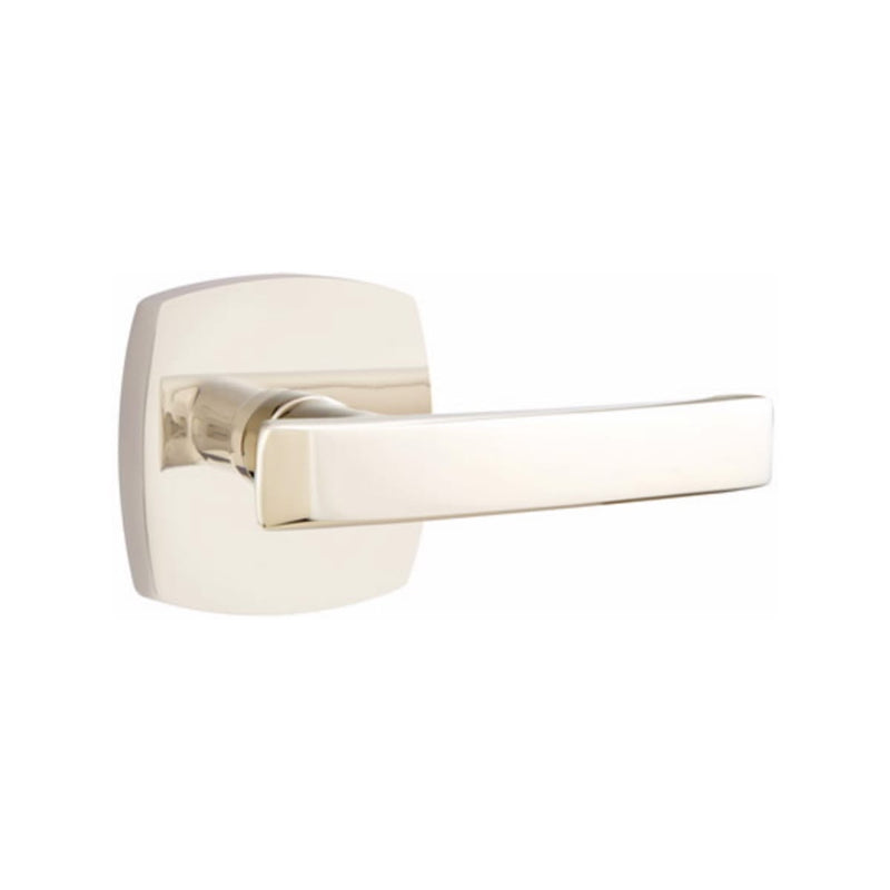 EMTEK Geneva Lever Concealed Screws with Urban Modern Rosette