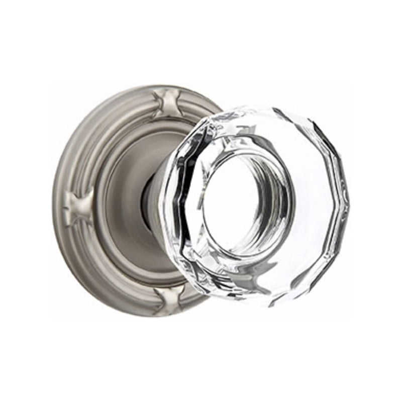 Emtek Lowell Knob Concealed Screws With Ribbon & Reed Rosette
