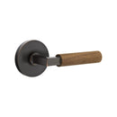Emtek Select L-Square Dark Walnut Lever with Disk Rosette