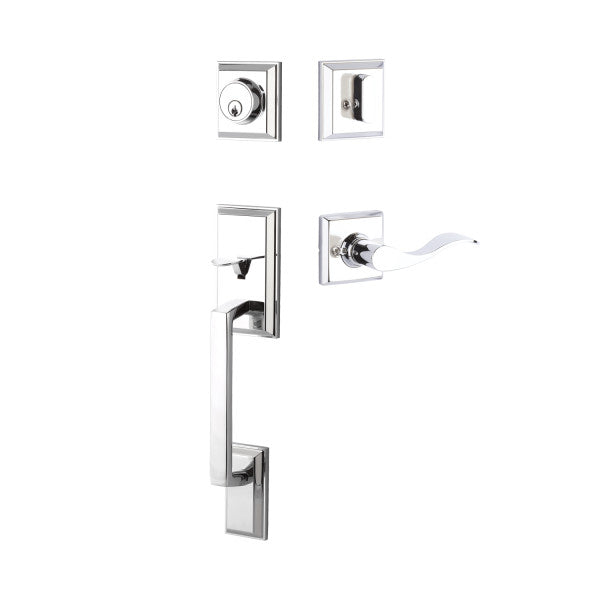 Yale Ellington Entry Set with Brunswick Lever Single Cylinder (Exterior + Interior)