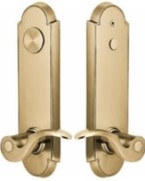 Emtek Modern Rectangular Two Point Lock with Egg Knob