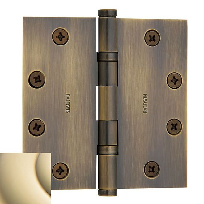 Baldwin 1046I 4-1/2" x 4-1/2" Mortise Square Hinge