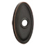 Emtek Transitional Brass Paper Holder - Bar Style With Oval Rosette