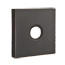 Emtek Transitional Brass Towel Ring With Square Rosette