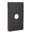 Emtek Modern Brass Towel Ring With Modern Rectangular Rosette
