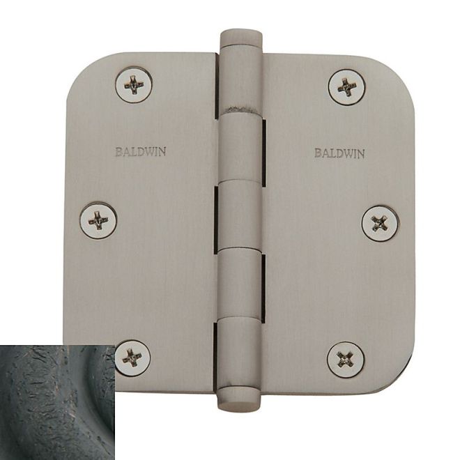 Baldwin 1135I 3-1/2" x 3-1/2" - 5/8" Radius Mortise Hinge