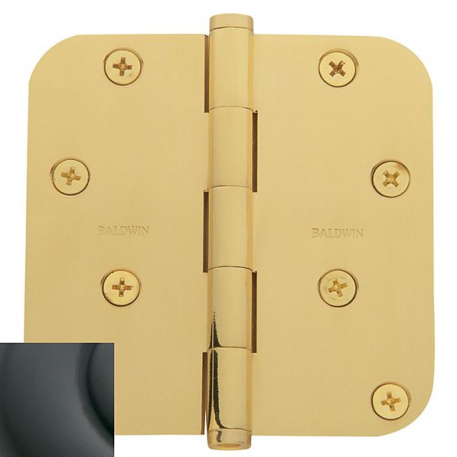Baldwin 1140I 4" X 4" - 5/8" Radius Mortise Hinge