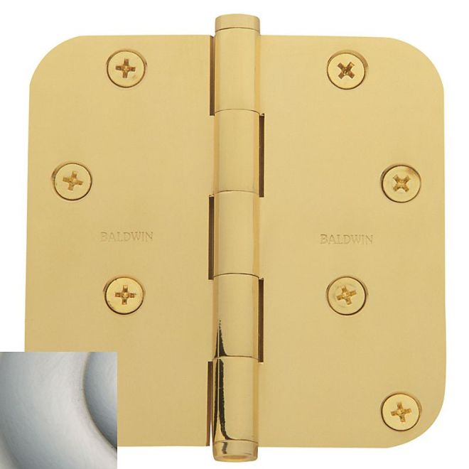 Baldwin 1140I 4" X 4" - 5/8" Radius Mortise Hinge