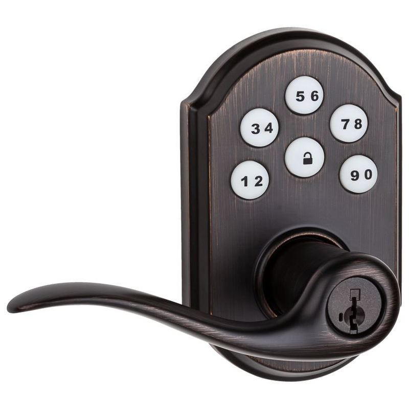 Kwikset CP912TNLZW500 Clear Pack Z-Wave Enabled Tustin Lever Smartcode Deadbolt with Z-Wave 500 Chipset with RCAL Latch and RCS Strike