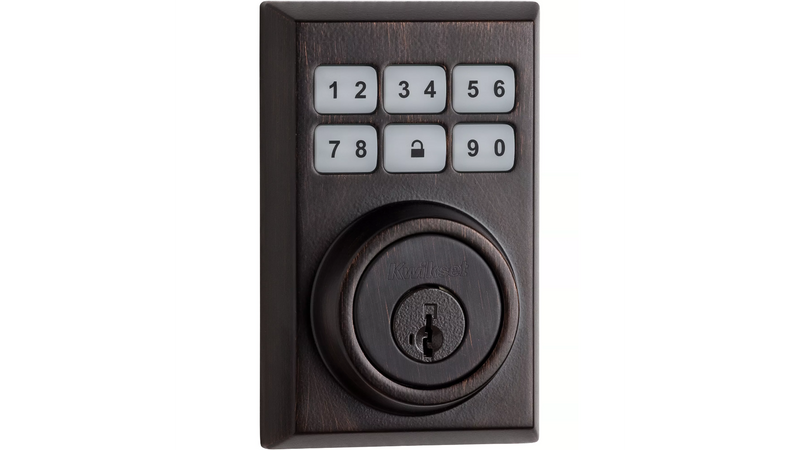 CP910CNTZW500 Clear Pack Z-Wave Enabled Contemporary Smartcode Deadbolt with Z-Wave 500 Chipset with RCAL Latch and RCS Strike